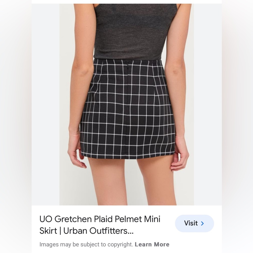 Urban Outfitters Plaid Mini Skirt